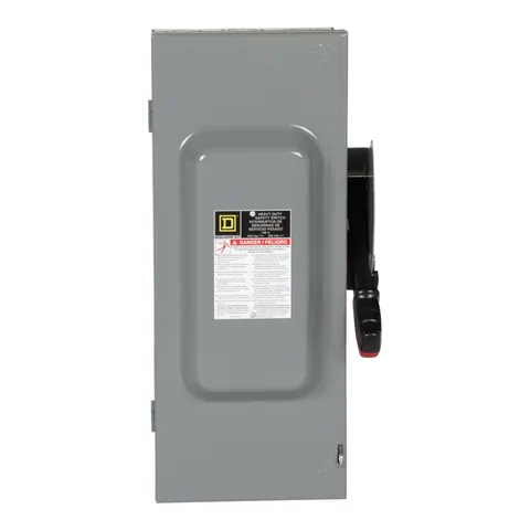Schneider Electric H223N Safety switch, heavy duty, fusible, 100A, 3 wire, 2 poles, 1 neutral, 30hp, 240VAC/250VDC, Type 1 — Akcesoria ogólne