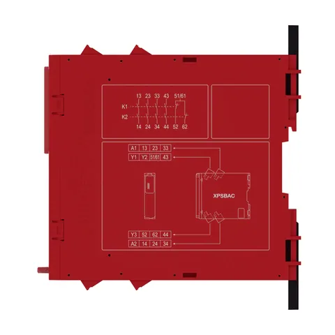 Schneider Electric XPSBAC14AP safety module, Harmony XPS, estop or guard, connected to supply terminals 24V AC or DC , no inputs, screw — Contactors & Relays