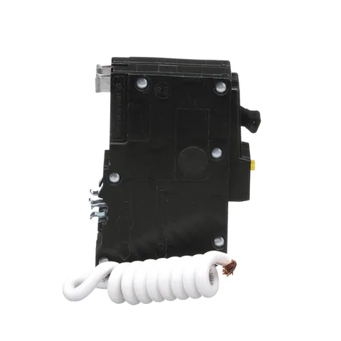 Schneider Electric QO250GFI Mini circuit breaker, QO, 50A, 2 pole, 120/240VAC, 10kA, 6mA grd fault A, pigtail, plug in mount — General Accessories