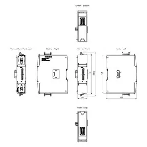 Siemens 6ES7221-1BH50-0XB0 SIMATIC S7-1200 G2: SM 1221 digital input, 16 DI; inputs: 16x DI 24 V ...