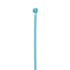 Panduit PLT1M-C76 Pan-Ty® PLT1M-C76 Cable Tie, Aqua, Tefzel, UV, High Heat, 4"L, 18lb, PK100 — Connectors & Plugs