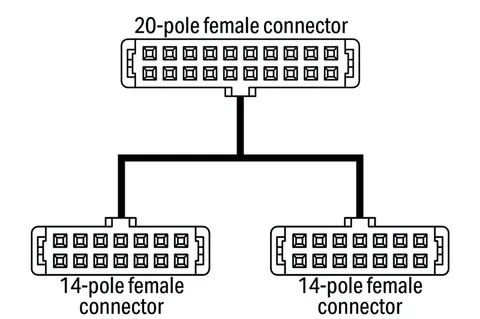Wago 706-7753/304-200 System cable; for WAGO-I/O-SYSTEM, 750 Series; 2 x 8 analog inputs or outputs; Length: 2 m; Conductor cross-section: 0.14 mm² — SPS