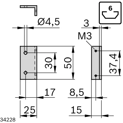 Bosch Rexroth 3842558323 MAGNETIC CATCH 6