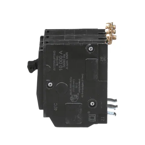 Schneider Electric QOB340 QO Mini Circuit Breaker 40A, 3 Pole, 120/240VAC, 10kA, Bolt On Mount — Circuit Breakers & Fuses