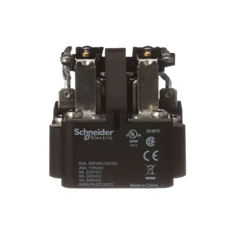 Schneider Electric 199BX-44 Power relay, SE Relays, DPDT, 40A, 120 VDC, magnetic blowout, open type — Accessori generali