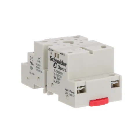 Schneider Electric 70-750DL11-1 Socket, SE Relays general purpose relay accessory, 3PDT, 16A, 600 V, 11 pins, screw clamp terminal, 750/750H series — Akcesoria ogólne
