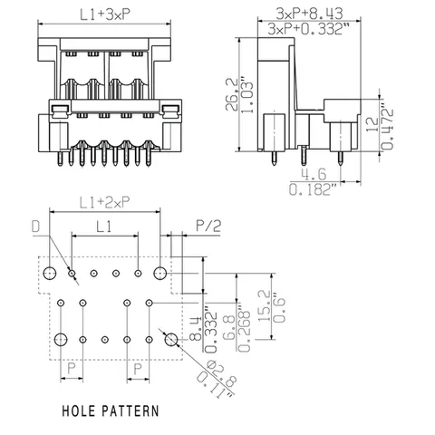 Weidmuller 1866320000 SLDV-THR 5.08/32/180FLF 3.2SN BK BX — Accessori generali