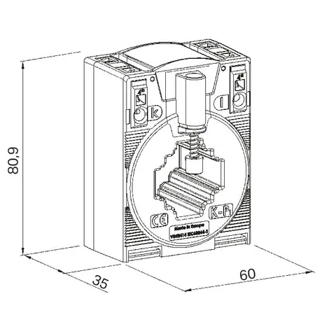 Wago 855-301/150-501 Plug-in current transformer; 150 A / 1 A — Netzgeräte & Leistungsregler