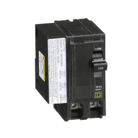 Schneider Electric QO21001021 QO Mini Circuit Breaker, 100A, 2 Pole, 120/240VAC, 10kA, Plug-In Mount — Akcesoria ogólne