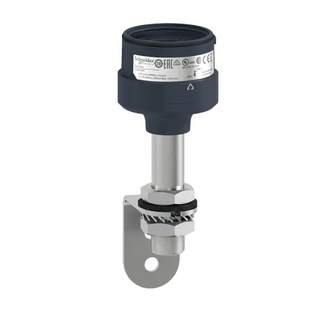 Schneider Electric XVUZ100T Fixing metal bracket with 100mm aluminium pole for modular tower lights, Harmony XVU, black, 60mm — General Accessories