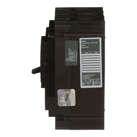 Schneider Electric HGL36125 Circuit breaker, PowerPacT H, 125A, 3 pole, 600VAC, 18kA, lugs, thermal magnetic, 80% — Accessori generali