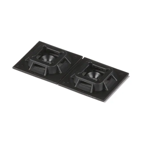 Panduit SGABM25-AT-C0 Super-Grip Mount, Black, UV PA6.6, Acrylic Adh., 1x1" — Connectors & Plugs