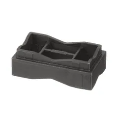 Panduit SACS50-T100 Dura-Ty™ SACS50-T100 Cable Spacer, Black, UV PP, Cable Tie, 2.08x1.16", PK200 — Connectors & Plugs