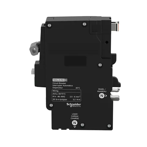 Schneider Electric QO120PAF Mini circuit breaker, QO, 20A, 1 pole, 120VAC, 10kA, combo arc fault, plug on neutral, plug in mount, UL listed — Accesorios generales