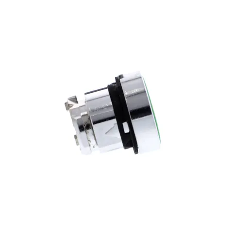 Schneider Electric ZB4BA3 Harmony, 22mm Push Button, flush push button head, spring return, green, unmarked — Switches & Modular Apparatus
