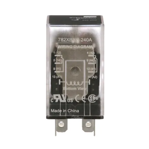 Schneider Electric 782XBXC-240A Power relay, SE Relays, 15A, DPDT, 240 VAC, clear cover — Akcesoria ogólne