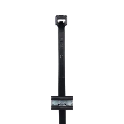 Panduit CMEA12-2S-D300 Edge Clip with Cable Tie Mount, Black, High Heat/UV PA6.6 — Herramientas manuales y eléctricas