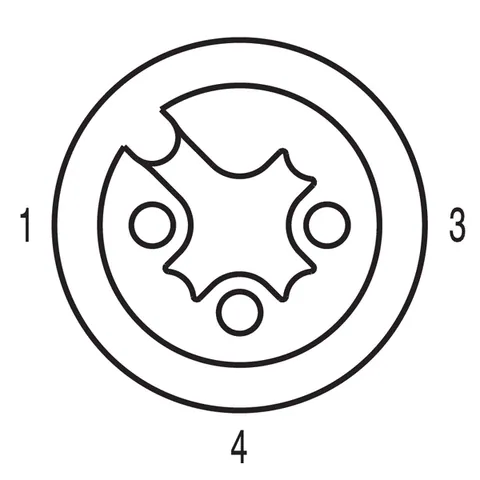 Weidmuller 1925630150 M12 Connector, 3 Poles, 1.5 m — Industriekabel & Leitungen