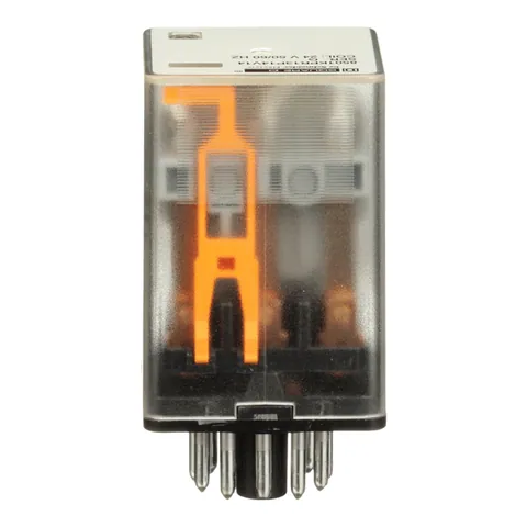 Schneider Electric 8501KPR13P14V14 Plug in relay, Type KP, tubular, 1 HP at 277 VAC, 10A resistive at 120 VAC, 11 pin, 3PDT, 3 NO, 3 NC, 24 VAC coil, light — General Accessories