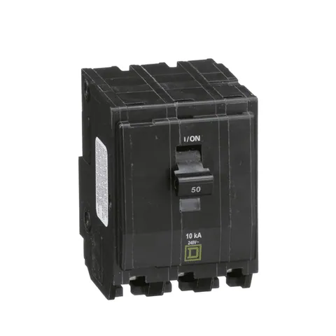 Schneider Electric QO350 Mini circuit breaker, QO, 50A, 3 pole, 120/240VAC, 10kA, plug in mount — Accessori generali