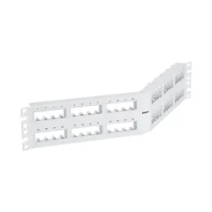 Panduit CPPA48FMWWH Mini-Com® Angled Unshielded Patch Panel 48 Port 2 RU White — Accesorios generales