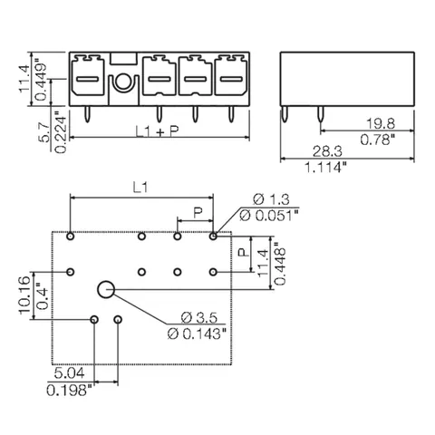Weidmuller 1156540000 SV 7.62IT/02/90MF2 3.5SN BK BX SO — Accessori generali