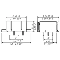 Weidmuller 1446900000 PCB Plug-in Connector Male Header 5.00 mm, 36 Poles, 180° — Accessori generali