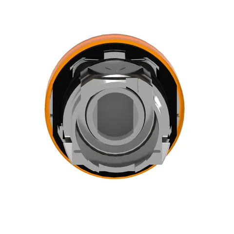 Schneider Electric ZB4BV053 Head for pilot light, Harmony XB4, metal, orange, 22mm, universal LED, plain lens — Switches & Modular Apparatus