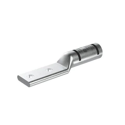 Panduit LAB600-12-2 Compression Lug, 600, Tin Plated Aluminum, Straight, Two 1/2" Studs, Pack of 2 — General Accessories