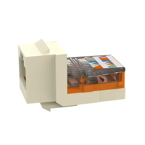 Panduit NK5E88MEIY NetKey Cat 5e Leadframe Jack, Electric Ivory — Accesorios generales