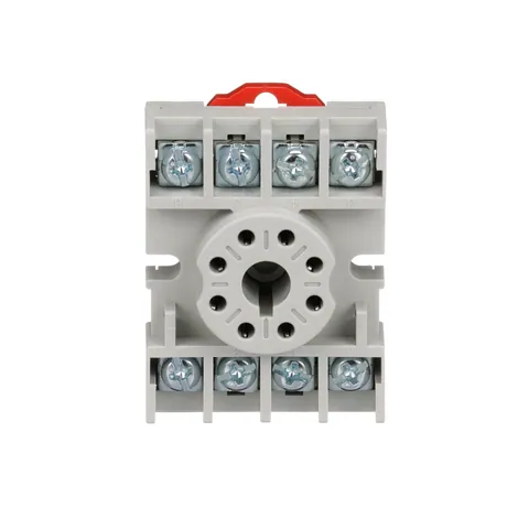 Schneider Electric 8501NR51 Plug in relay, Type N, relay socket, 8 tubular pin, single tier, for 8501KP relays and 9050JCK timers — General Accessories