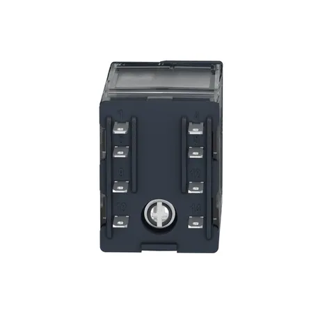 Schneider Electric RXM2AB2JD miniature plug-in relay, 12A, 2CO, with LED, lockable test button, 12V DC — Contactors & Relays