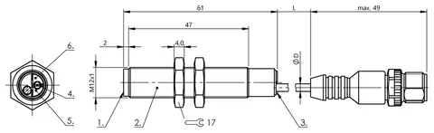 Balluff BCS00TL Cylindrical version with M12 thread — Proximity & Inductive Sensors