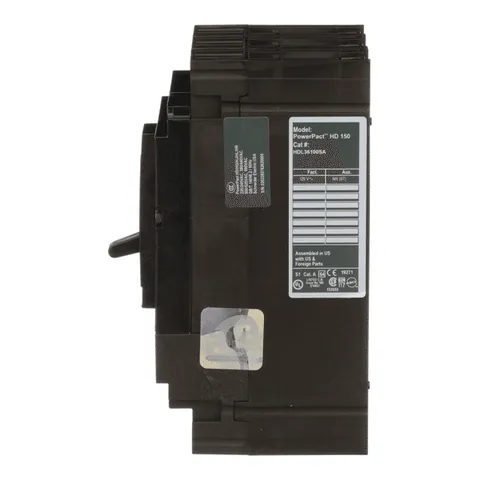 Schneider Electric HDL36100SA Circuit breaker, PowerPacT H, 100A, 3 pole, 600VAC, 14kA, lugs, thermal magnetic, 80%, shunt — Accessori generali