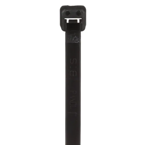 Panduit PLT2S-M20 Pan-Ty® PLT2S-M20 Cable Tie, Black, PA6.6, 7.4"L, 50lb, PK1000 — Connectors & Plugs