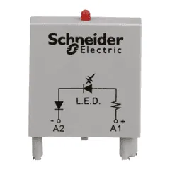 Schneider Electric 70-ASML-240 LED Indicator for General Purpose Relay, 240 VAC/VDC, Red — Akcesoria ogólne