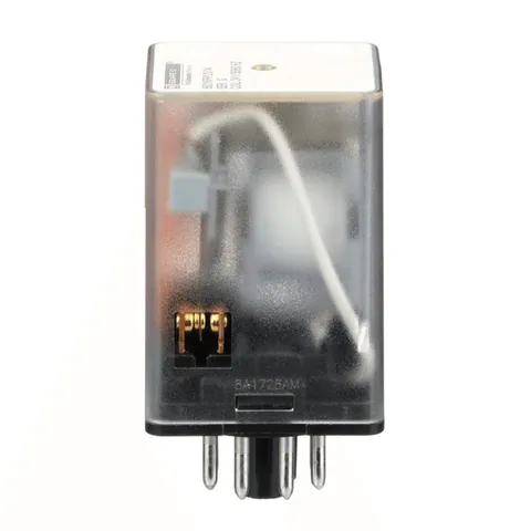 Schneider Electric 8501KPR12V14 Plug in relay, Type KP, tubular, 1 HP at 277 VAC, 10A resistive at 120 VAC, 8 pin, DPDT, 2 NO, 2 NC, 12 VAC coil — General Accessories