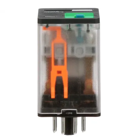 Schneider Electric 750XBXRM4L-24D General purpose relay, SE Relays, 750R, DPDT, 10A, 24 VDC, octal terminal 8 pins, clear cover with LED, lock push button — Akcesoria ogólne