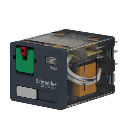 Schneider Electric RPM31F7 plug-in relay, Harmony electromechanical relays, 15A, 3CO, lockable test button, 120V AC — Accesorios generales