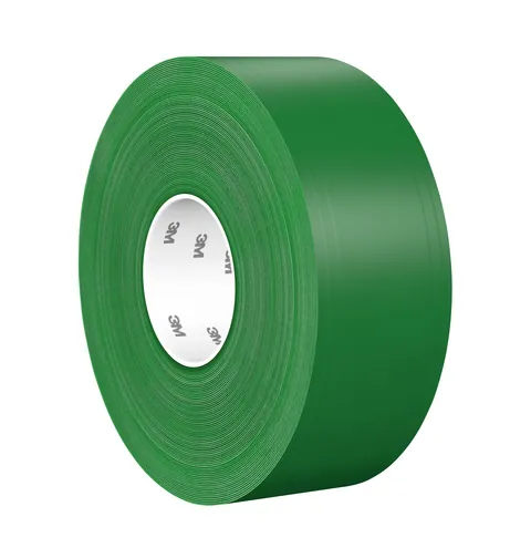 3M 7100254037 Durable Floor Marking Tape 971, Green, 3 in x 36 yd, 17 mil, 4 Rolls/Case, Individually Wrapped Conveniently Packaged — General Accessories
