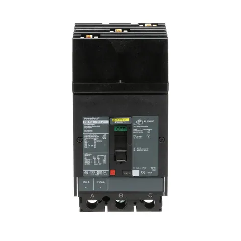 Schneider Electric HDA36100 PowerPacT H-Frame Circuit Breaker, 100A, 3 Pole, 600VAC, 14kA, I-Line, Thermal Magnetic, 80%, ABC — Accessori generali