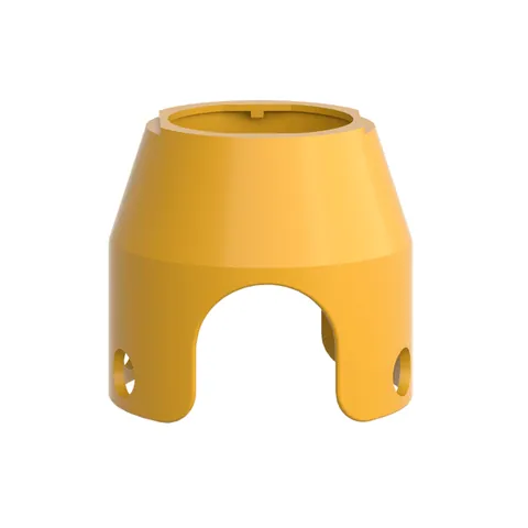 Schneider Electric ZBZ1605 Padlockable guard for mushroom head 40mm, Harmony XB4, metal, yellow — General Accessories