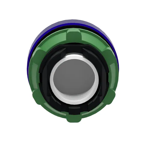 Schneider Electric ZB5AV063 Head for pilot light, Harmony XB5, plastic, blue, 22mm, universal LED, plain lens — Switches & Modular Apparatus