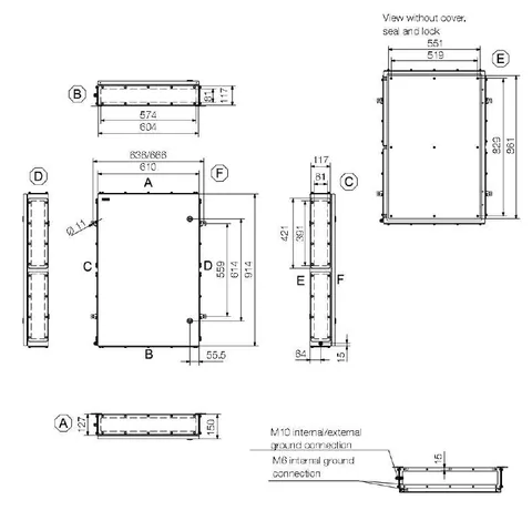 Weidmuller 1200910000 Terminal Box - Quarter Lock KTB QL 916115 S4E2 — Accessori generali