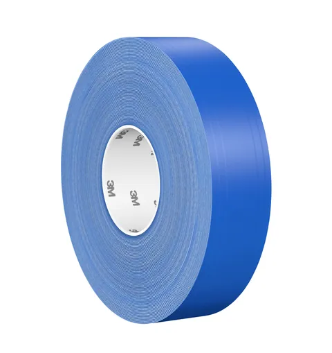 3M 7100253141 Durable Floor Marking Tape 971, Blue, 2 in x 36 yd, 17 mil, 6 Rolls/Case, Individually Wrapped Conveniently Packaged — General Accessories