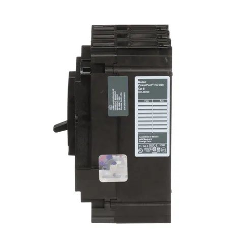 Schneider Electric HDL36050 Circuit breaker, PowerPacT H, 50A, 3 pole, 600VAC, 14kA, lugs, thermal magnetic, 80% — Accessori generali