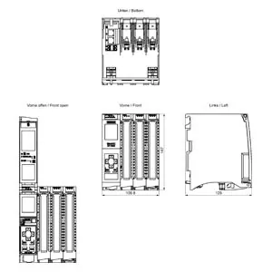 Siemens 6ES7512-1CM03-0AB0 SIMATIC S7-1500 compact CPU, CPU 1512C-1 PN, central processing unit w...