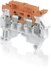 ABB 1SNK505210R0000 ZS4-D2 Screw Clamp Terminal Block - Double Deck - Grey — General Accessories