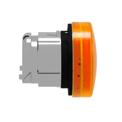 Schneider Electric ZB4BV053 Head for pilot light, Harmony XB4, metal, orange, 22mm, universal LED, plain lens — Switches & Modular Apparatus