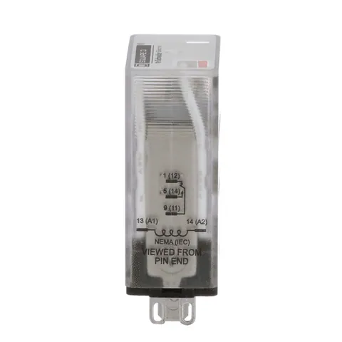 Schneider Electric 8501RS41P14V20 Plug in relay, Type R, miniature, 1 HP at 277 VAC, 15A resistive at 120 VAC, 5 blade, SPDT, 1 NO, 1 NC, 120 VAC coil — General Accessories